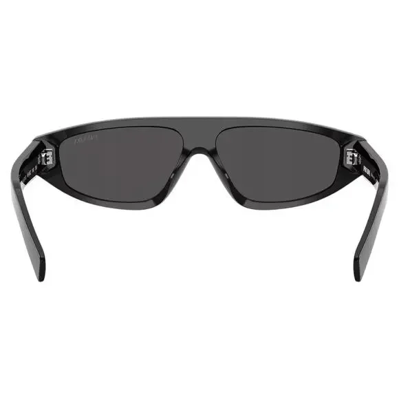 New PRADA Sunglasses Black Gray Lens 57-13-140 Authentic Prada